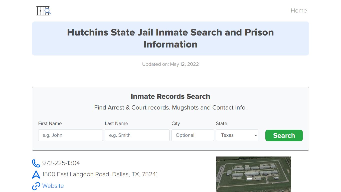 Hutchins State Jail Inmate Search, Visitation, Phone no ...